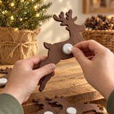 Luminous Wooden Reindeer with Motion Sensor